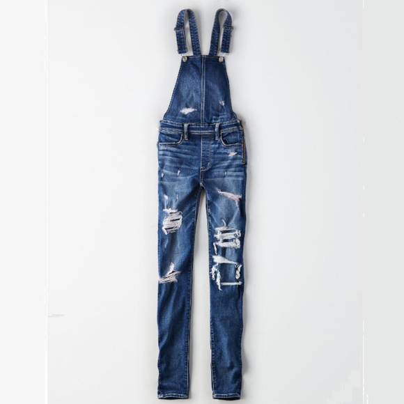 American Eagle Outfitters Denim - American Eagle Denim X Jegging Dark Wash Overalls American Eagle Outfitters Denim - American Eagle Denim X Jegging Dark Wash Overalls